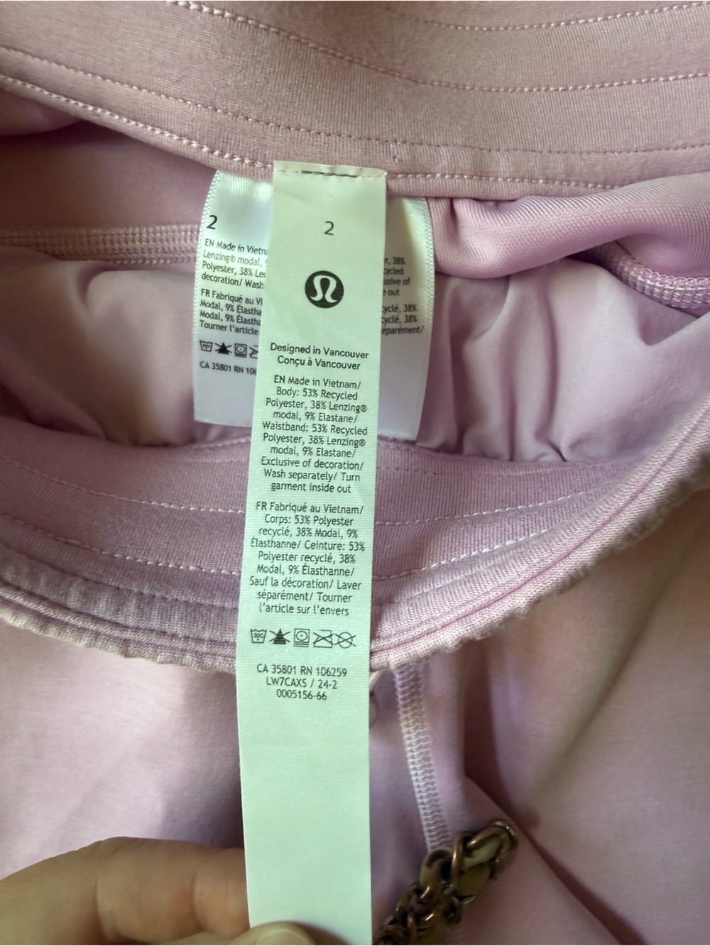 Women’s lululemon‎ softstream high rise light pink shorts size 2 - Picture 2 of 6